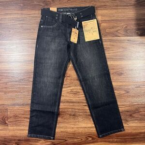 PD&C Paper Denim Cloth Authentic Apparel Slim Straight Leg Jeans Big Boys Sz 12